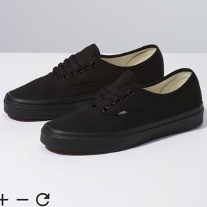 Men’s all black vans sneakers size 11.5